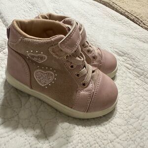 Pink Heart Kids Sneakers